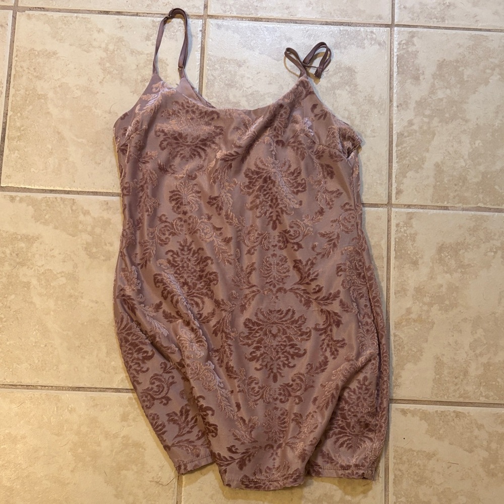 Forever 21 Dusty Rose Floral Slip Dress